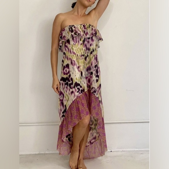 Summer Anthropologie fancy boho indie core large dress - Picture 1 of 3